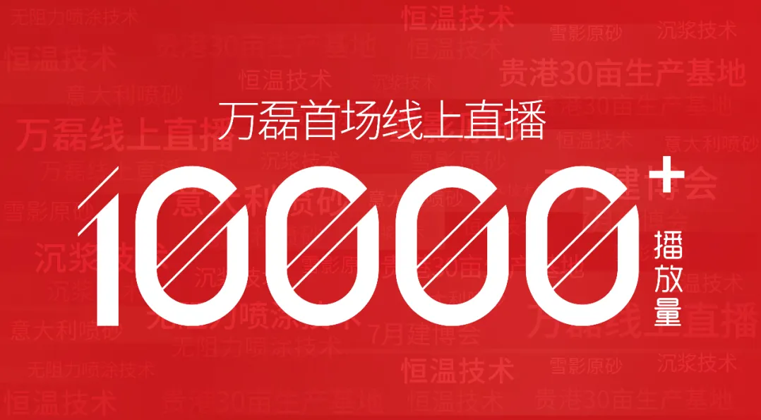 10000+人氣，萬磊首場線上直播 完美收官！