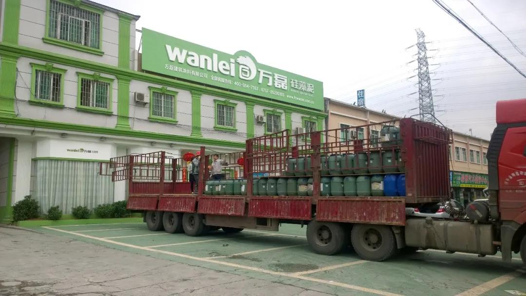 節(jié)后復(fù)工大單 | 今天，又有30噸萬磊無阻力真石漆即將為你的新家添磚加瓦